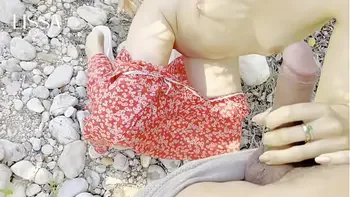 walk and sex outdoors, fucking interrupted by something unexpected, the best blowjob and cum in my ass