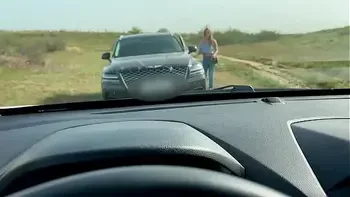 Hot step mom (stepmom) fucks in the car with her son's classmate