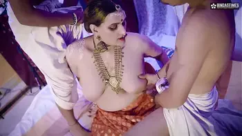 Big Boobs Milf having kamasutra style threesome hardcore sex with her two big cock servants