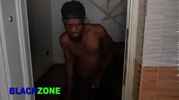 My step mom trying to cook in the kitchen