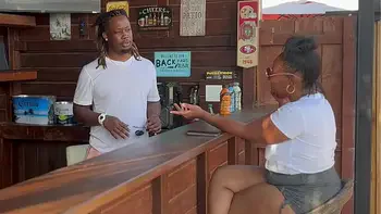 Friendly Conversation Turn into a Meet up after Lonely Stranger Meets a Bar Tender She’s into Things Turn Into A Quick Bed Room Fuck