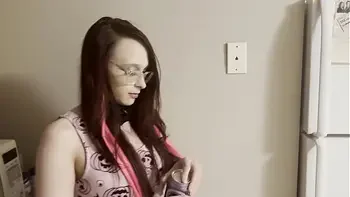 step dad catches step daughter out late drinking, he wont tell step mom if she lets him use her ass, pussy and mouth.