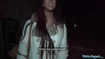 Public Agent when she saw the size of his big cock she wanted it deep in her pussy