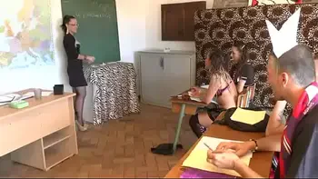 Hot slutty students take hardcore sex course