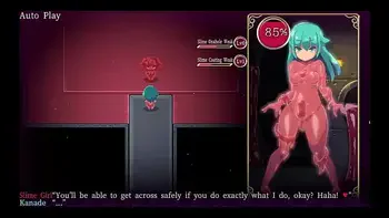 Mage Kanades Futanari Dungeon Quest [ Hentai Game PornPlay ] Ep.3 latex slime suit is pumping her tiny futa cock