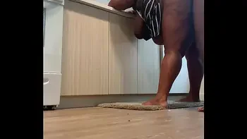 She didn’t wash the dishes so I pounded her until I cum