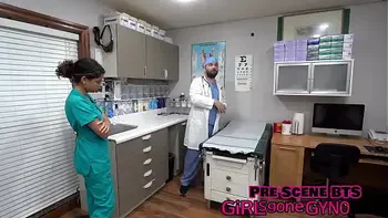 3 Female Nurses Are Made To Examine Each Other Under Watchful Eye Of Male Doctor Tampa At GirlsGoneGyno - Reup