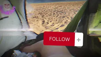 Exploring love outdoors, look at my FOLLOWER enjoying the beach!