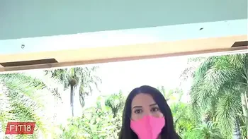 FIT18 - Riley Jean - Half Japanese Teen Is Checked For COVID Before Casting