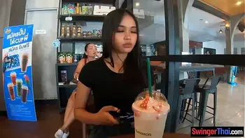 Young Thai amateur big butt cutie blowjob and pussy fucked