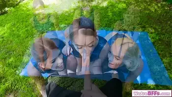 3 gymnast bffs sucking their coachs dick