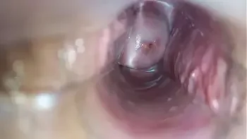 orgasm inside the vagina close-up