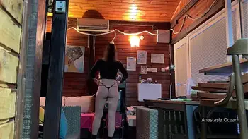 I met delivery guy naked. He asked me to touch my boobs and i let him do it.