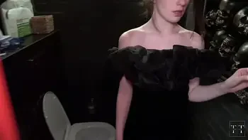 A hot friend blew me at the bar, and I fucked her in the restroom