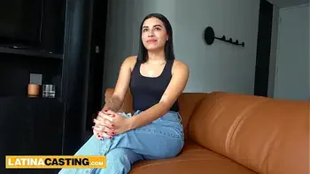 Small tits big booty Amateur 18yo Colombian hot POV cowgirl fake casting!