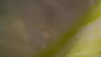 BBW with hairy bush and big ass nude in public