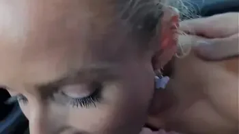 Cheating Wife Sucks New Guys Dick In His Car