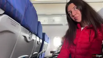 Risky Public Jerking Off On A Plane Full Of People - Public Dick Flashing