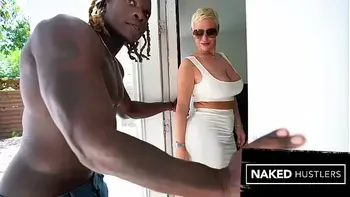 From the Yard to The Kitchen : Fucking this Milf slut all over her Miami Home