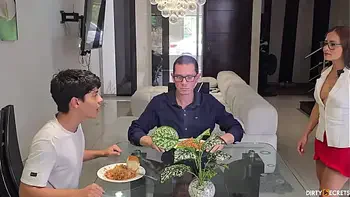 I MAKE AN AGREEMENT WITH MY STEPSON TO FUCK MY WIFE SO HE WON'T RAT ME OUT TO MY TRANSSEXUAL GIRLFRIEND