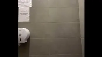 Double penetration and squirting in public