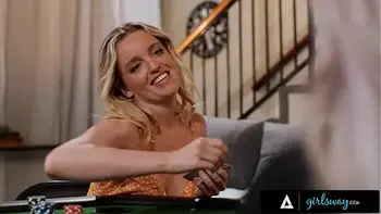 GIRLSWAY - Strip Poker Winner Hayley Davies DOUBLE FISTS Besties Vanna Bardot & Charlie Forde