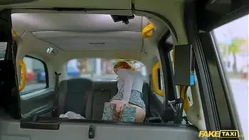 Fake Taxi - Petite redhead squirting on big dick German babe public flashing and hard fast fuck