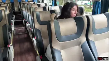 Public Dick Flash - I Pull Out Dick in Bus Full Of People And Stranger Makes Me Cum With Her Hand