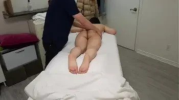 I fucked shy Japanese girl with perfect body who came again for my special massage!