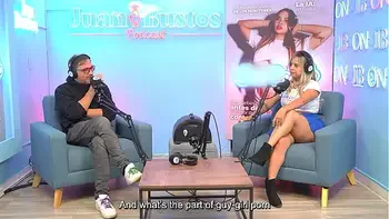 Annie Marin Sexy blonde fucks her friend on Juan Bustos Podcast.
