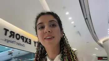 Crazy Cumwalk in Public Shopping Mall Blowjob in Public Toilet