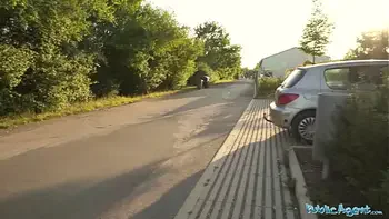 Public Agent Cute Colombia babe is bent over and fucked from behind outdoors