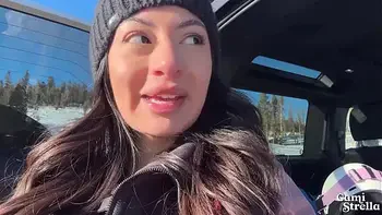 MASSIVE FACIAL FROM a STRANGER - Fucking my Ski Instructor Vlog