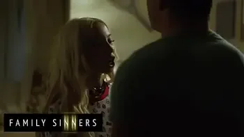 FAMILY SINNERS - Hot Blondie Is Sad After Her Boyfriend Leaves Her & Decides To Get Over Him By Fucking Her Stepbro