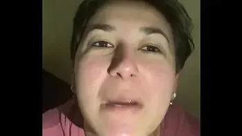 Filthy Pig swallows cum in toilet