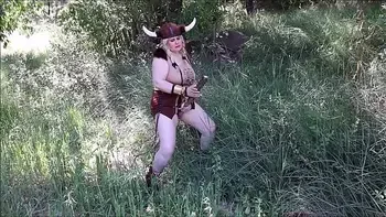 Horny viking MILF hunting in the forest by Musa Libertina