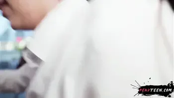 Sneaky Waitress Fucks Me Hard in the Restaurant... We Get Caught