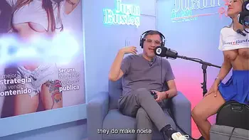 Cristina Vega WEBCAM LATINA model smashes her clitoris riding the Fuck Machine on Juan Bustos Podcast