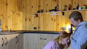 AMATEUR CHEATING WIFE: Husband's best friend came to visit and cummed in wife's pussy