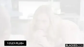 BLACKED Cock Hungry Cutie Amber Moore Gets A Double BBC Creampie