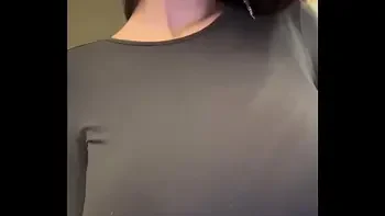 Stepmom with milky tits shows her pussy