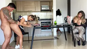 He fucked his sister-in-law in front of his wife! WHAT!? She masturbates and enjoys watching