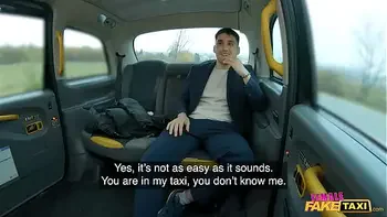 Female Fake Taxi If you get your dick hard you will get a discount and a fuck