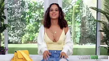 Topless Tease Isabella Gets Her Pretty Face Soaked in Hot Cum!