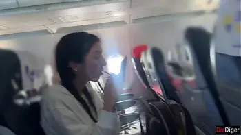 Public Dick Flashing in Airplane - Girl Brought Me To Cumshot In 2 Minutes