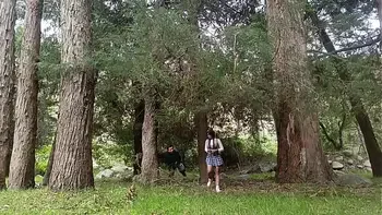 Old peasant fucks young college girl in the field