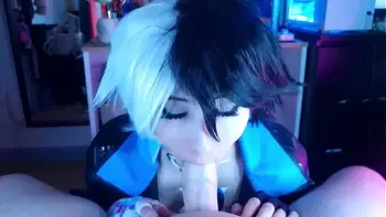 Pervy roommate wanted to see my luna snow cosplay so I dominated him TRAILER