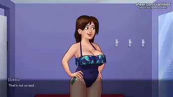 Summertime Saga [v21.0.0] | Big Boobs MILF Step Mom Gives Blowjob In Shower To 18yo Step Son. He Cums In Her Mouth And She Swallows | Cartoon Taboo Porn | Part #65