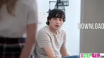 Creampie stepsister wanted to cum again and turned to stepbro