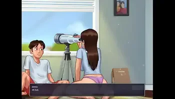 Jenny gives her stepbrother handjob Summertime saga